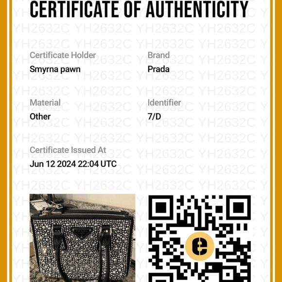 Prada Satin Crystal Mini Galleria Double Zip Tote Metal in Box SPB-JB 334867 - Picture 12 of 12